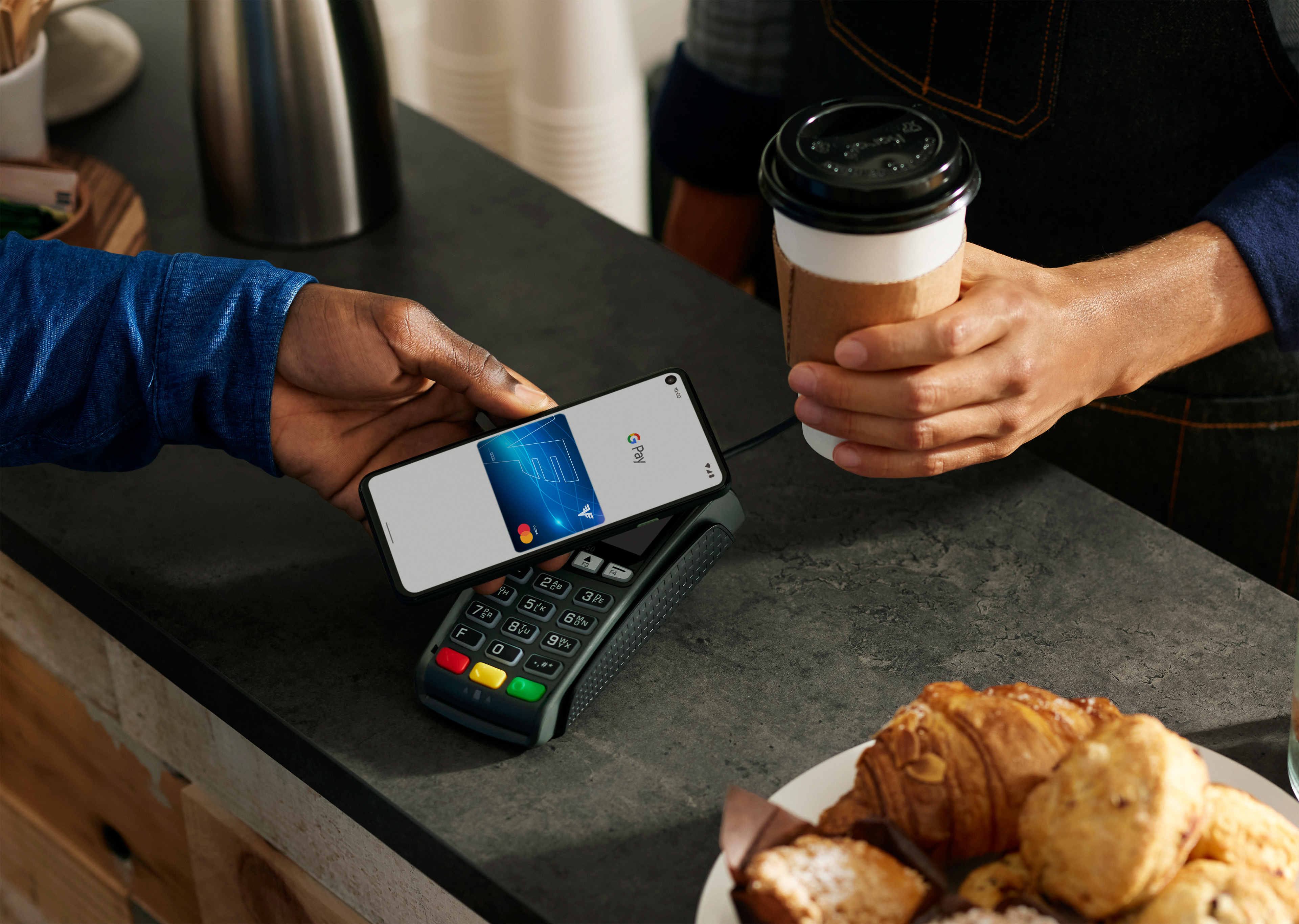 Handy mit Google Pay