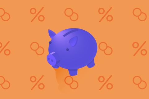 Graphische Darstellung eines Sparschweins.